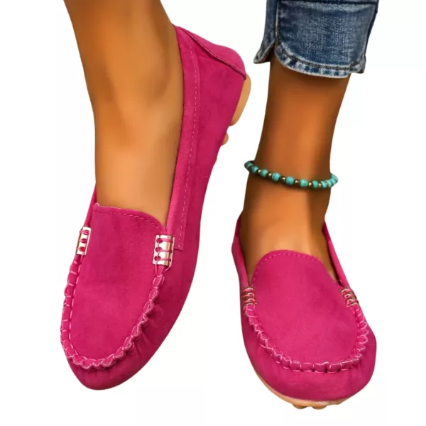 Mocassin femme antidérapant détail métal – Image 8