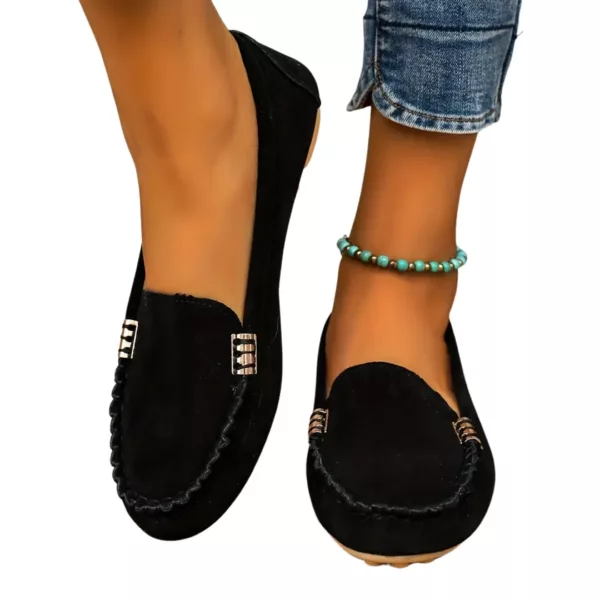 Mocassin femme antidérapant détail métal – Image 7