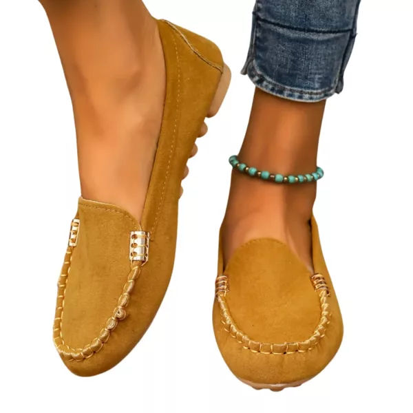 Mocassin femme antidérapant détail métal – Image 11