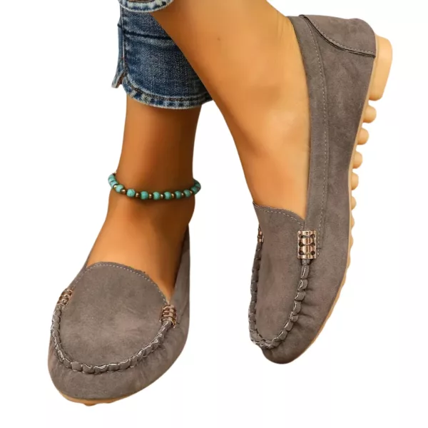 Mocassin femme antidérapant détail métal – Image 10