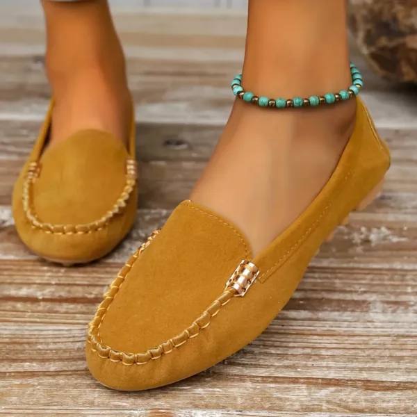 Mocassin femme antidérapant détail métal – Image 3