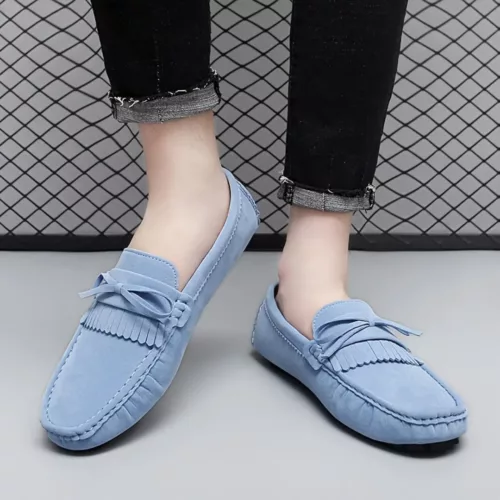 Mocassin femme avec franges décoratives