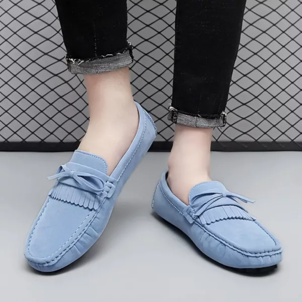 Mocassin femme avec franges décoratives