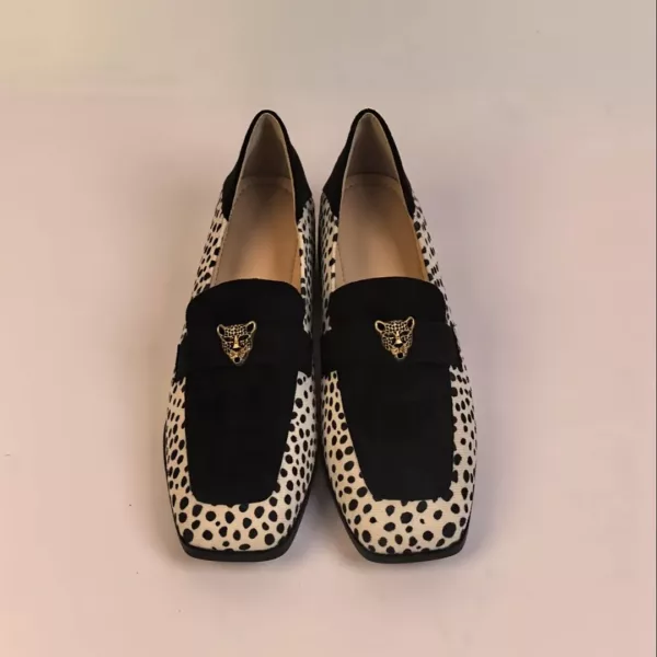 Mocassin femme à talon motif dalmatien – Image 6