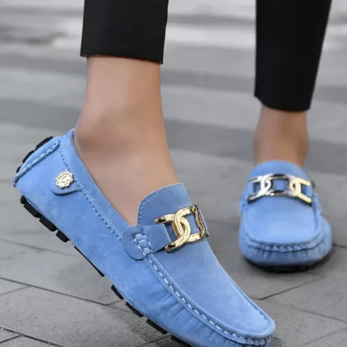 Mocassin femme chic détail métal