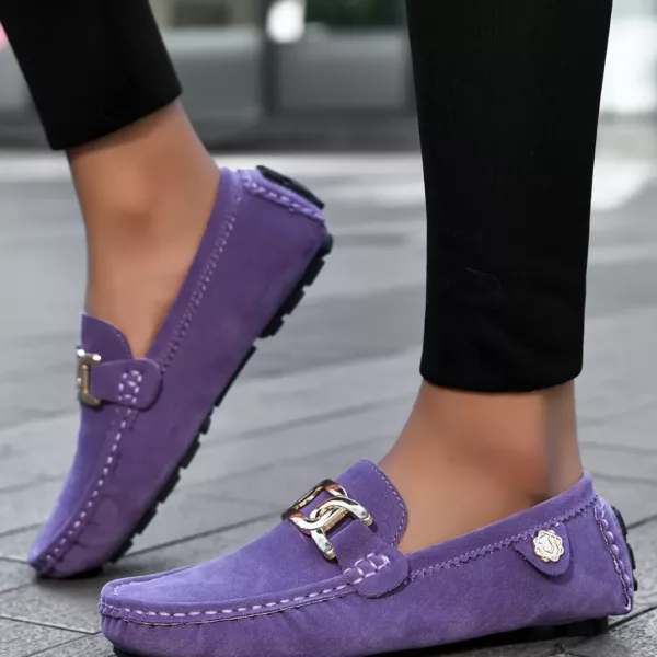 Mocassin femme chic détail métal – Image 4