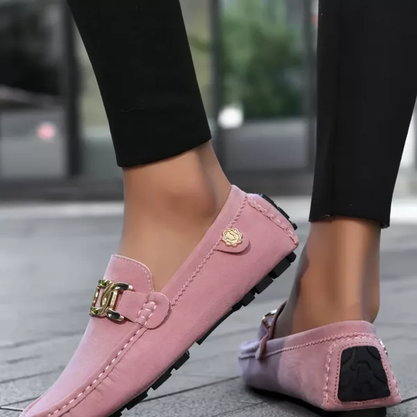 Mocassin femme chic détail métal – Image 2