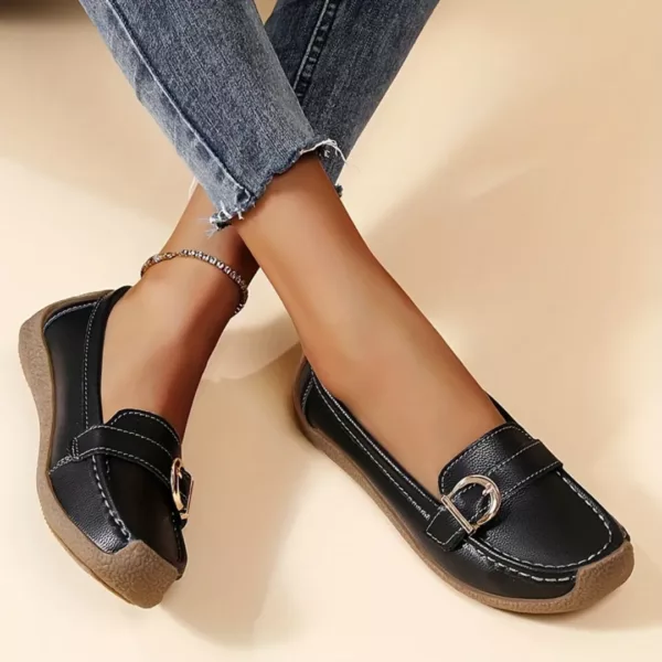 Mocassin femme confort boucle latérale – Image 2