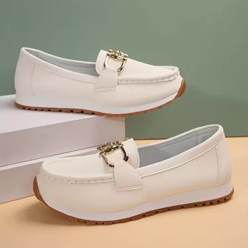 Mocassin femme confort semelle épaisse