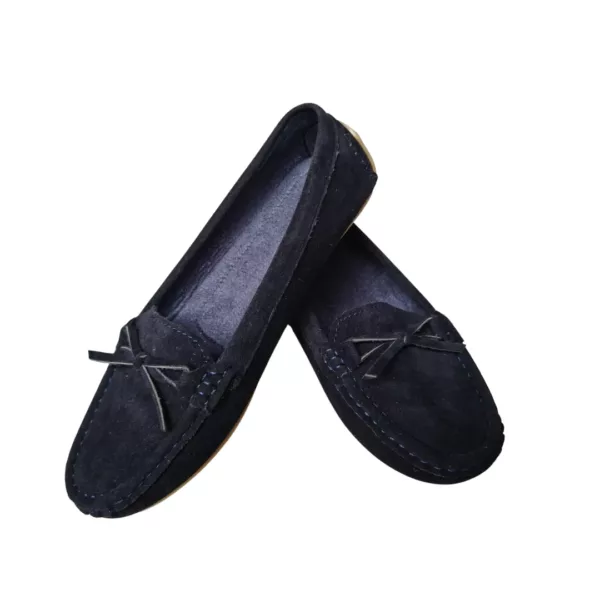 Mocassin femme doux nœud décoratif – Image 11