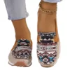 Mocassin femme ethnique semelle compensée