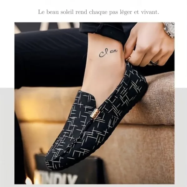 Mocassin femme imprimé graphique moderne – Image 4