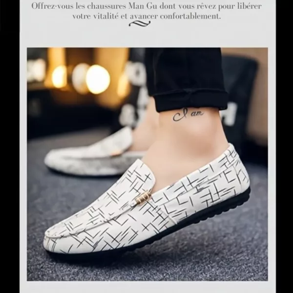 Mocassin femme imprimé graphique moderne – Image 9