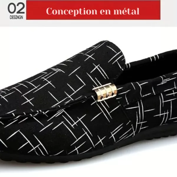 Mocassin femme imprimé graphique moderne – Image 6