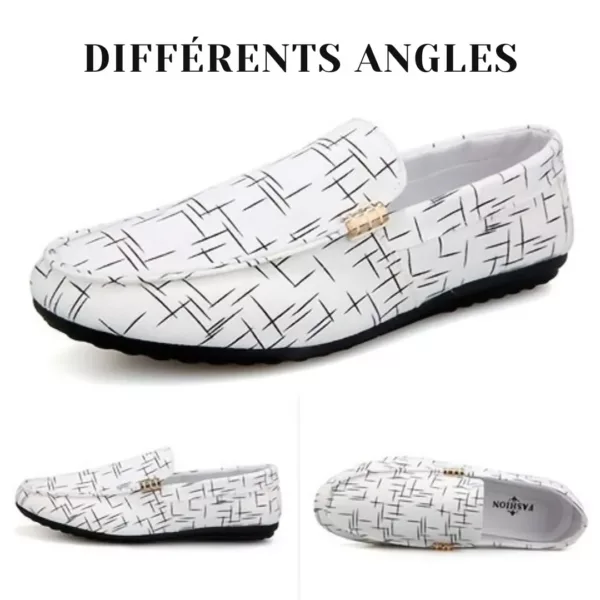 Mocassin femme imprimé graphique moderne – Image 5