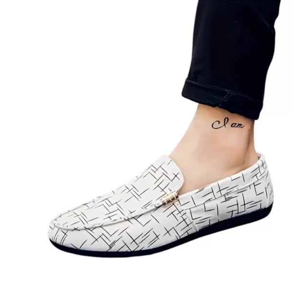 Mocassin femme imprimé graphique moderne – Image 13