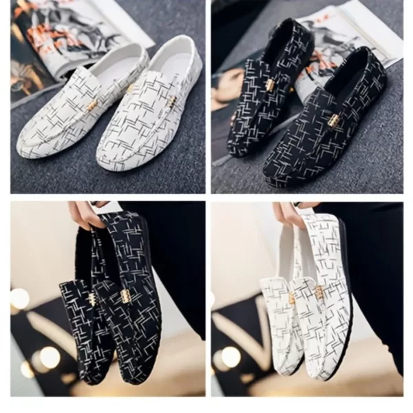 Mocassin femme imprimé graphique moderne – Image 10