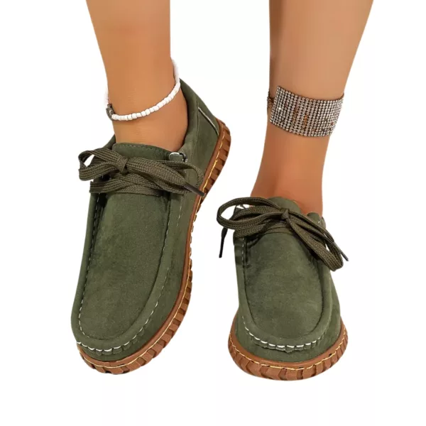 Mocassin femme lacets semelle crantée – Image 8