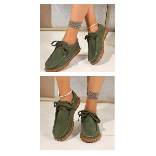 Mocassin femme lacets semelle crantée – Image 7