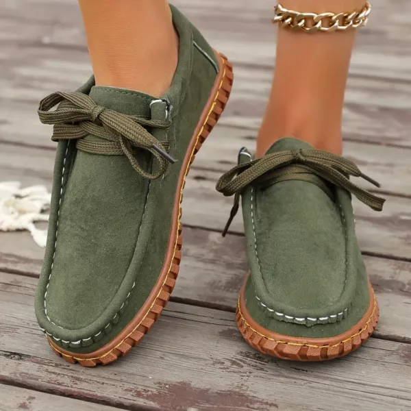 Mocassin femme lacets semelle crantée – Image 5