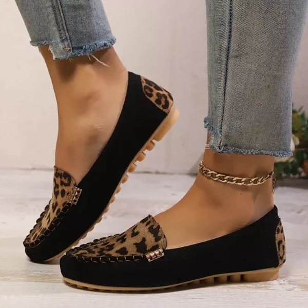 Mocassin femme motif léopard chic – Image 2