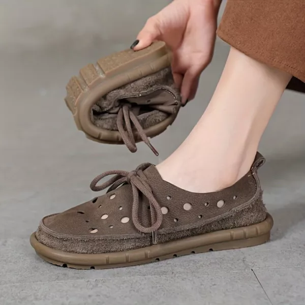 Mocassin femme pliable perforé léger – Image 3