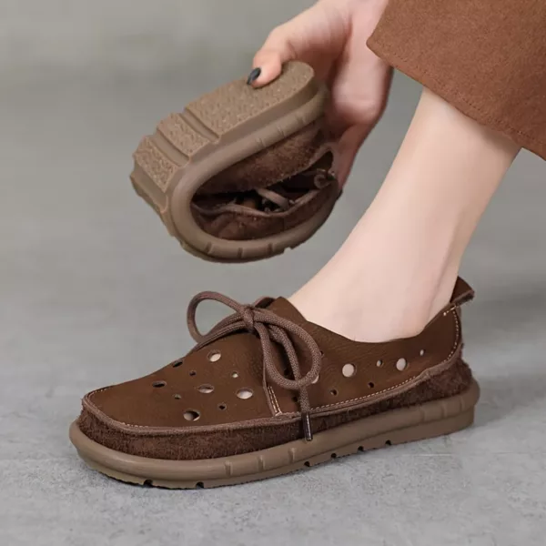 Mocassin femme pliable perforé léger – Image 4
