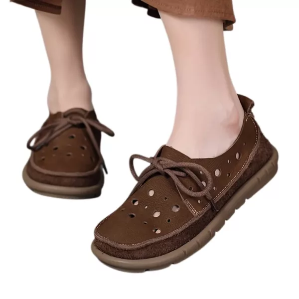 Mocassin femme pliable perforé léger – Image 8