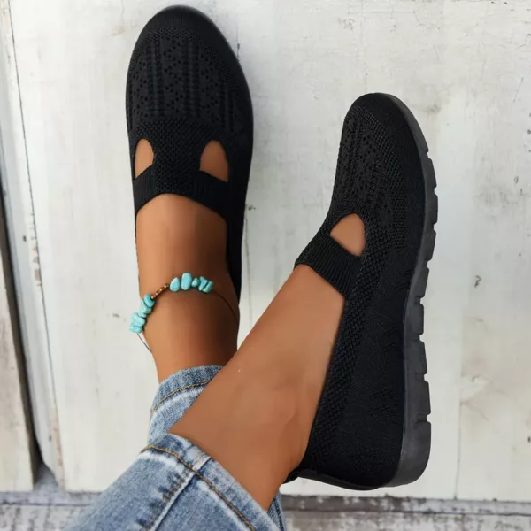 Mocassin femme respirant maille ajourée – Image 2