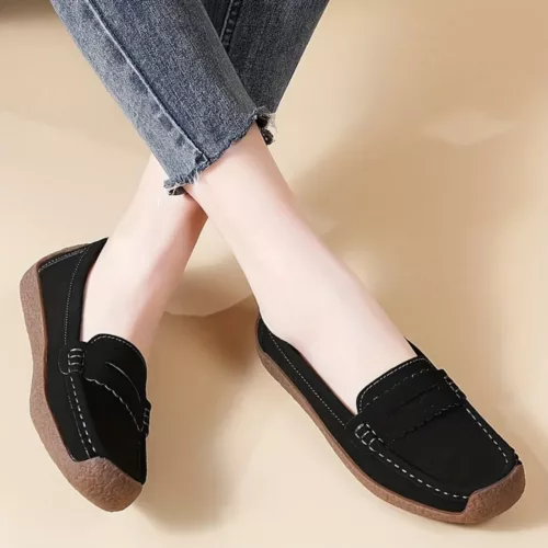 Mocassin femme souple semelle antichoc