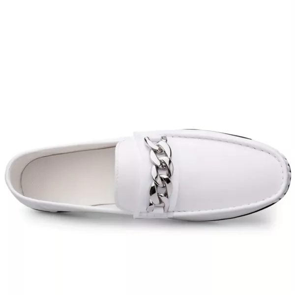Mocassin homme chaîne métal épaisse – Image 9