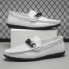 Mocassin homme chaîne métal épaisse