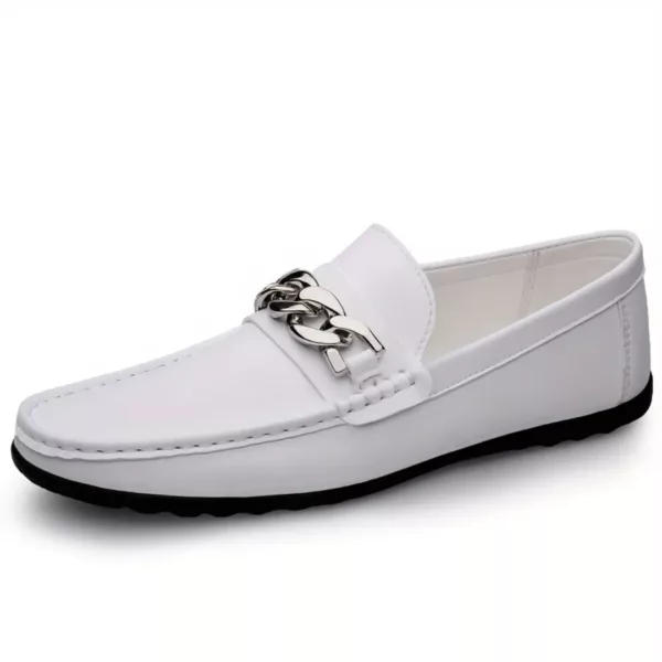 Mocassin homme chaîne métal épaisse – Image 11
