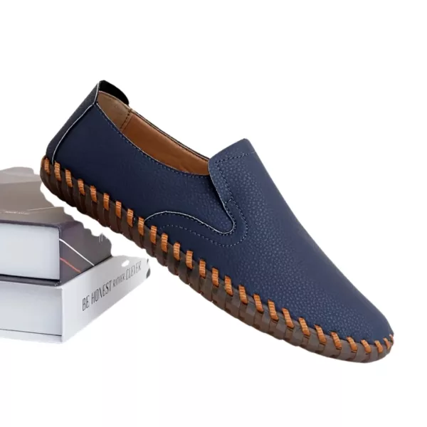 Mocassin homme couture contrastée décontracté – Image 7