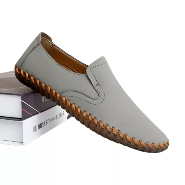 Mocassin homme couture contrastée décontracté – Image 6