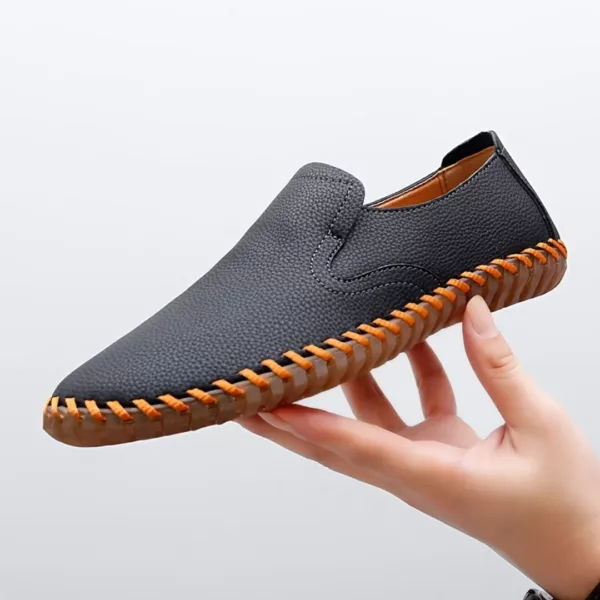 Mocassin homme couture contrastée décontracté – Image 5