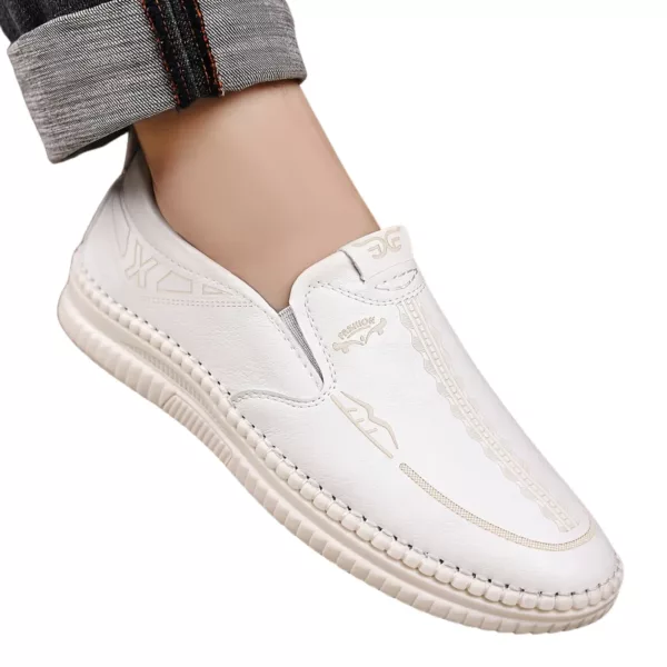 Mocassin homme cuir motif couture moderne – Image 9