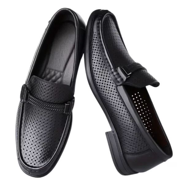 Mocassin homme cuir perforé chic – Image 13