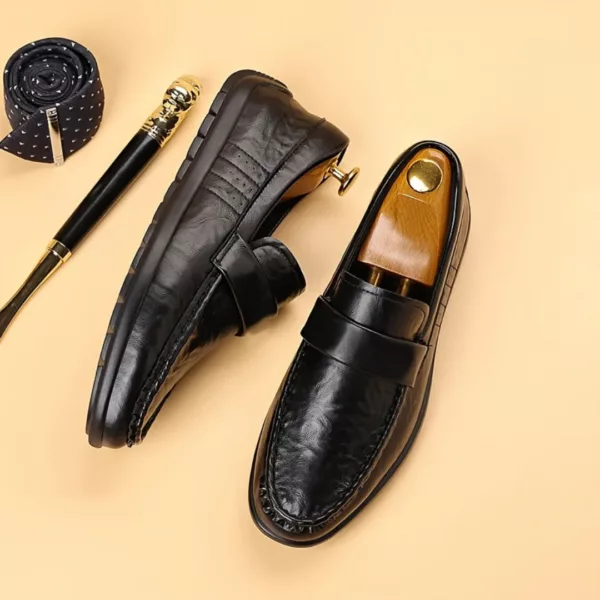 Mocassin homme cuir souple classique – Image 3