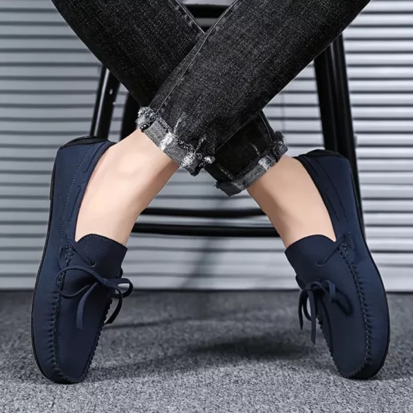 Mocassin homme daim style driving – Image 2