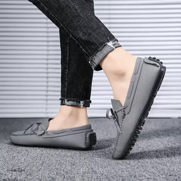 Mocassin homme daim style driving – Image 5