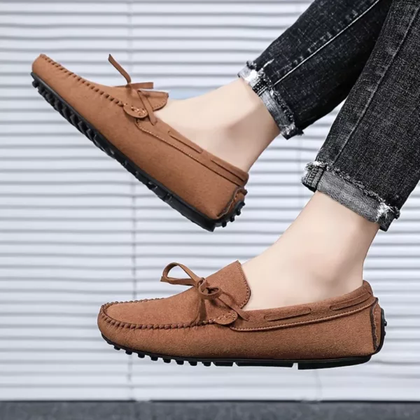 Mocassin homme daim style driving – Image 7