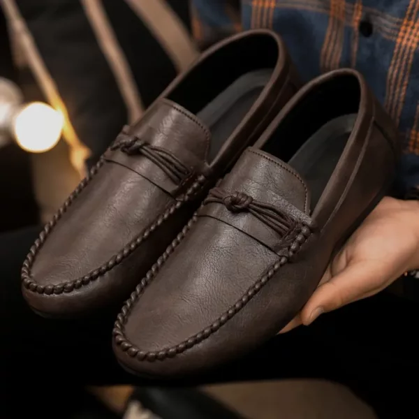 Mocassin homme élégant à nœud déco – Image 3