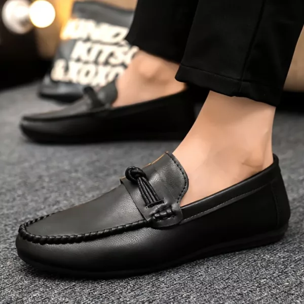 Mocassin homme élégant à nœud déco – Image 4