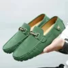 Mocassin homme élégant boucle métallique