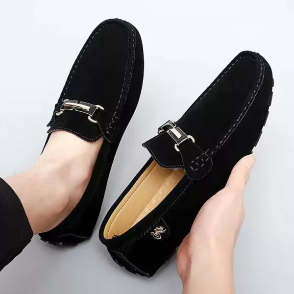 Mocassin homme élégant boucle métallique – Image 9