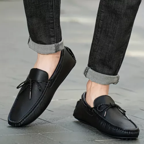 Mocassin homme lacet style bateau