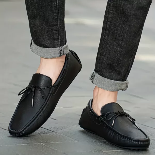Mocassin homme lacet style bateau