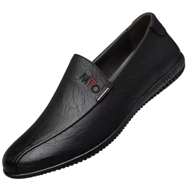 Mocassin homme lisse logo brodé – Image 9