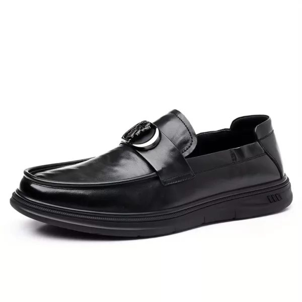 Mocassin homme luxe boucle tête lion – Image 8